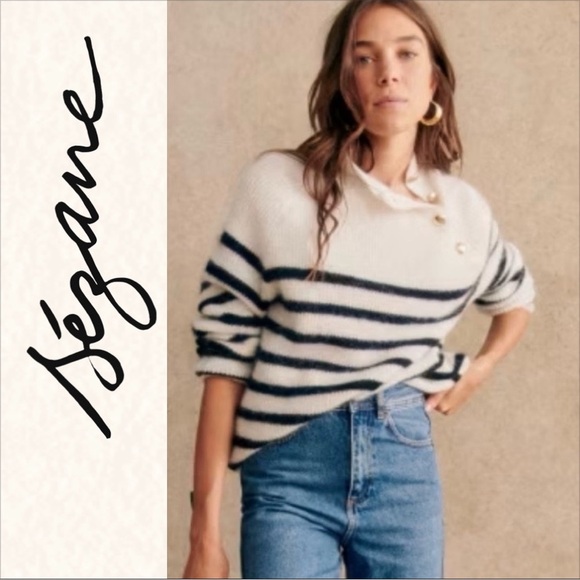 Sezane Rudy Sweater size L mohair blend - Picture 1 of 15